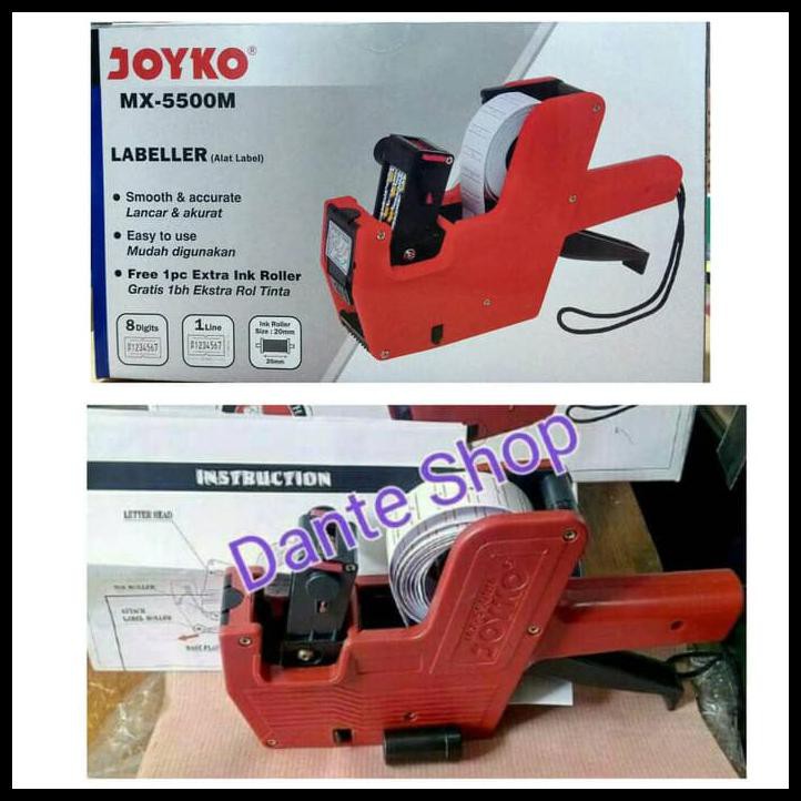

Alat Lebel Harga 1 baris 8 digit ( Price Lebeller Joyko MX-5500 ) BERKUALITAS