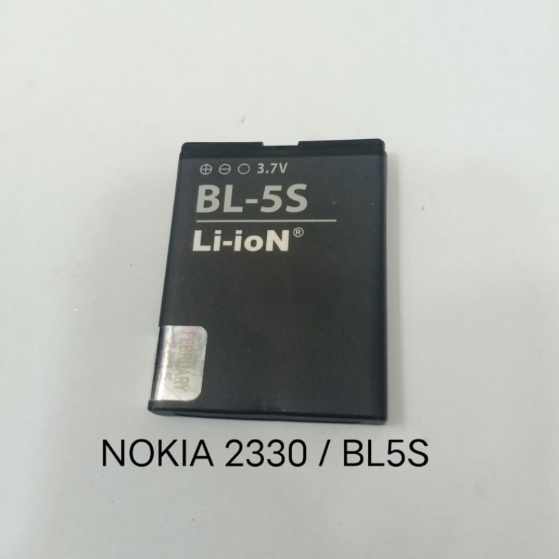 Baterai Nokia 2330 BL 5S BL5S Lionn batre batteray baterei batere batrei batray bateray