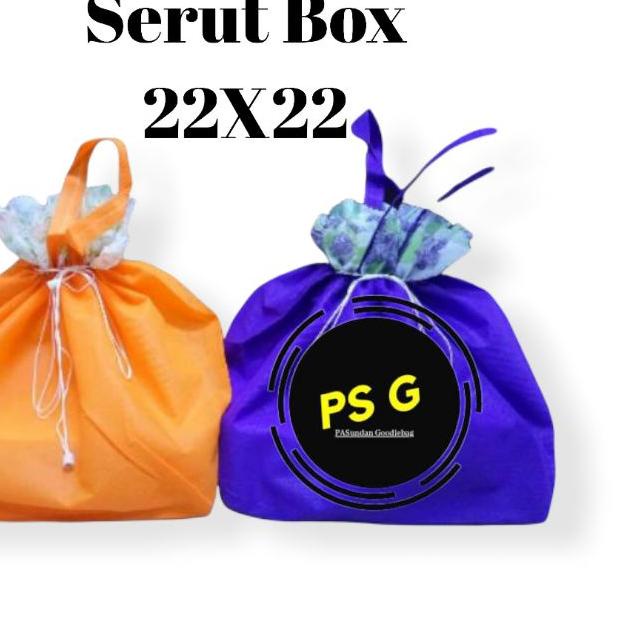 

Tas box nasi hajatan/spunbond/serut 22x22(Lusin)