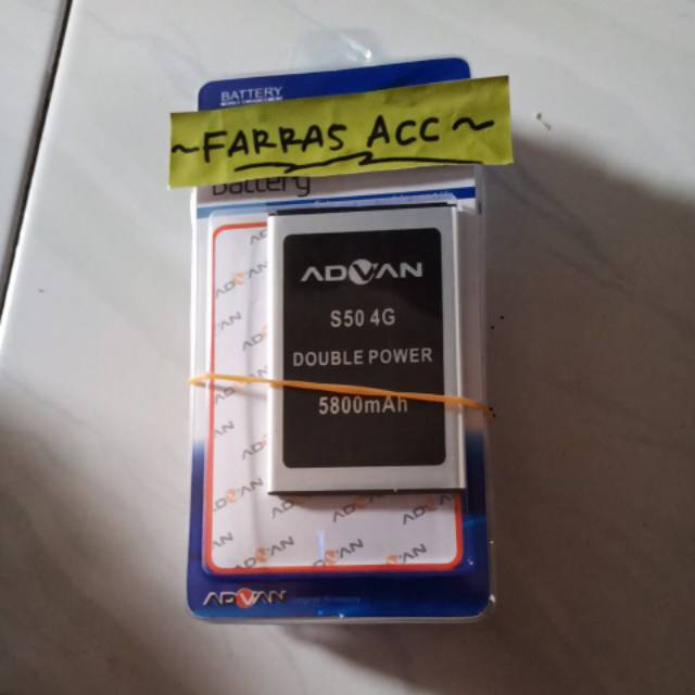 BATRE BATERAI ADVAN S50 4G  OEM / DOUBLE POWER BRAIN POWER 2ic (bisa COD/Bayar Di Tempat)
