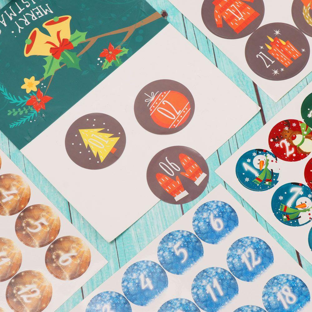 R- Stiker Label Motif Bunga + Kalender + Angka Untuk Kemasan Biskuit / Permen / Kue