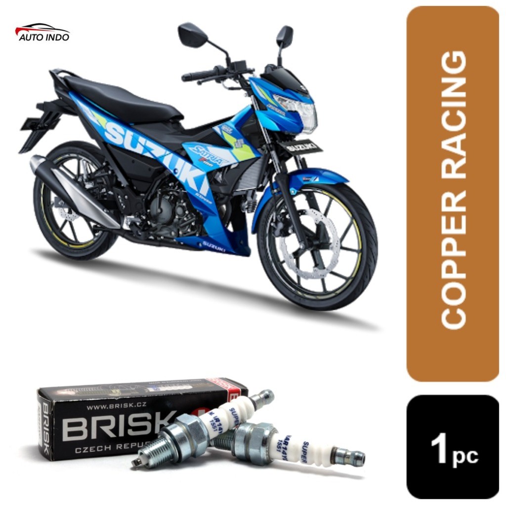 Busi Motor Suzuki Satria Fu Brisk Copper Racing AR12C 100 Busi Motor Suzuki Satria Fu Brisk Copper Racing AR12C 100