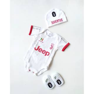 Set 3 in 1 Jumper Bola Bayi Juventus Away Baju Bola Bayi Set 3 in 1 Jumper Bola Bayi Juventus Away Baju Bola Bayi