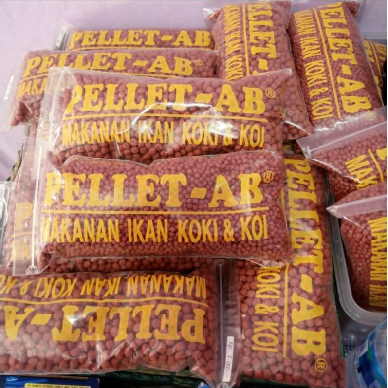 makanan pelet ikan koki dan koi pelet AB