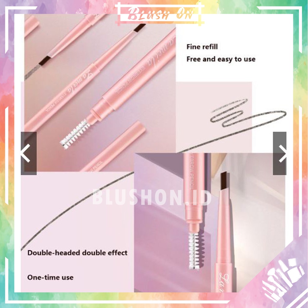 LAMEILA Pensil Alis Tahan Lama Tahan Air 7 Warna Double Head Long Lasting Water Proof 2013