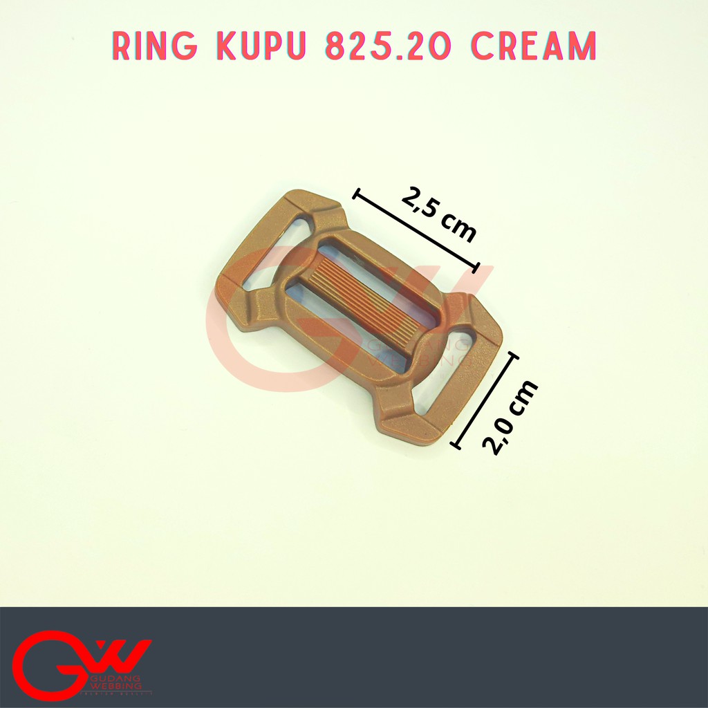 Ring Jalan Kupu (2.5 cm - 2.0cm) Hitam | MJ Kupu 825/20 - ECERAN