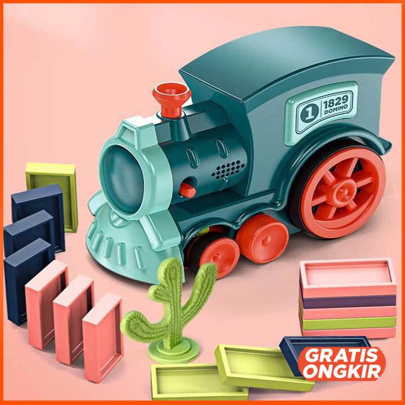 Mainan Kereta Balok Domino