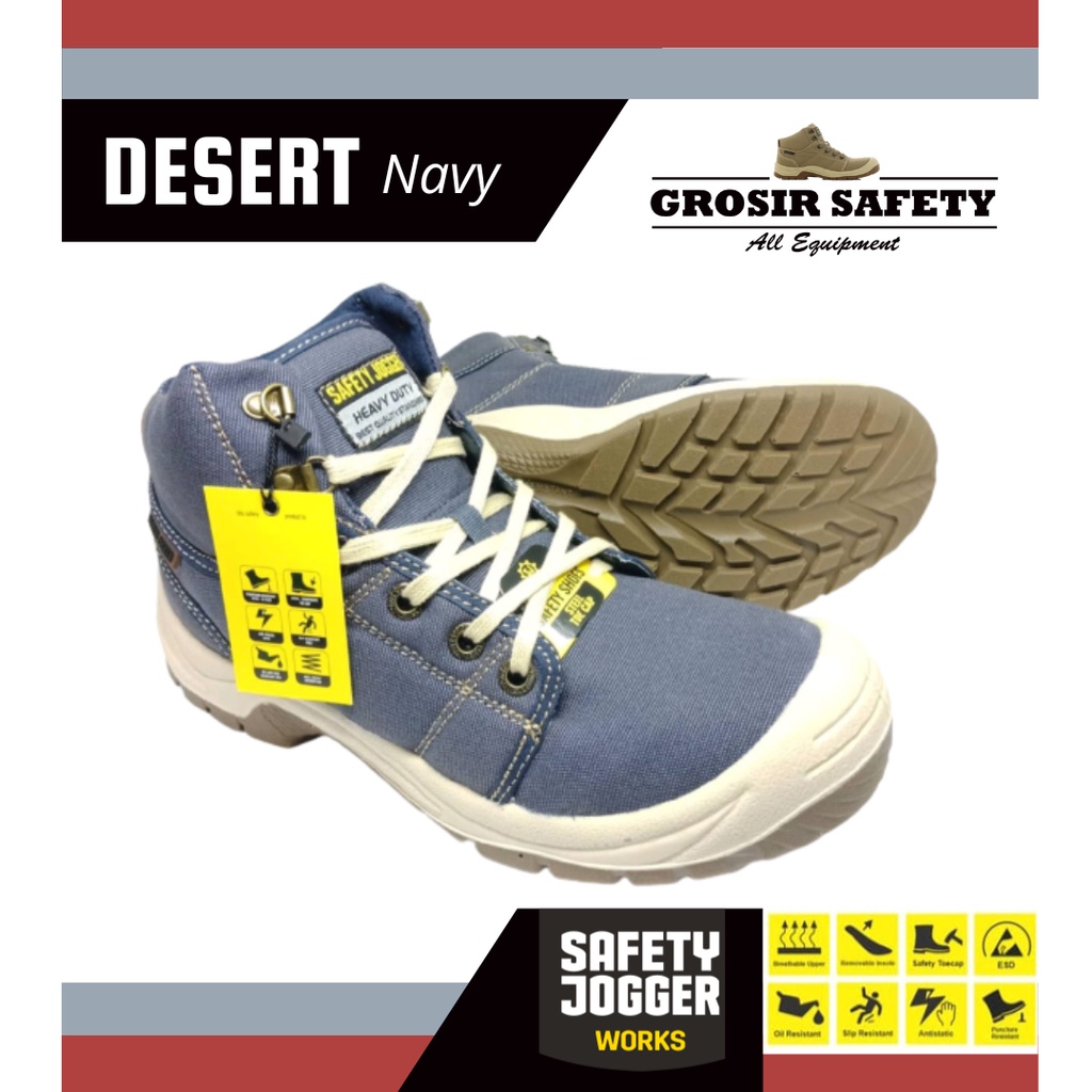 Sepatu Safety Jogger Desert Blue S1P