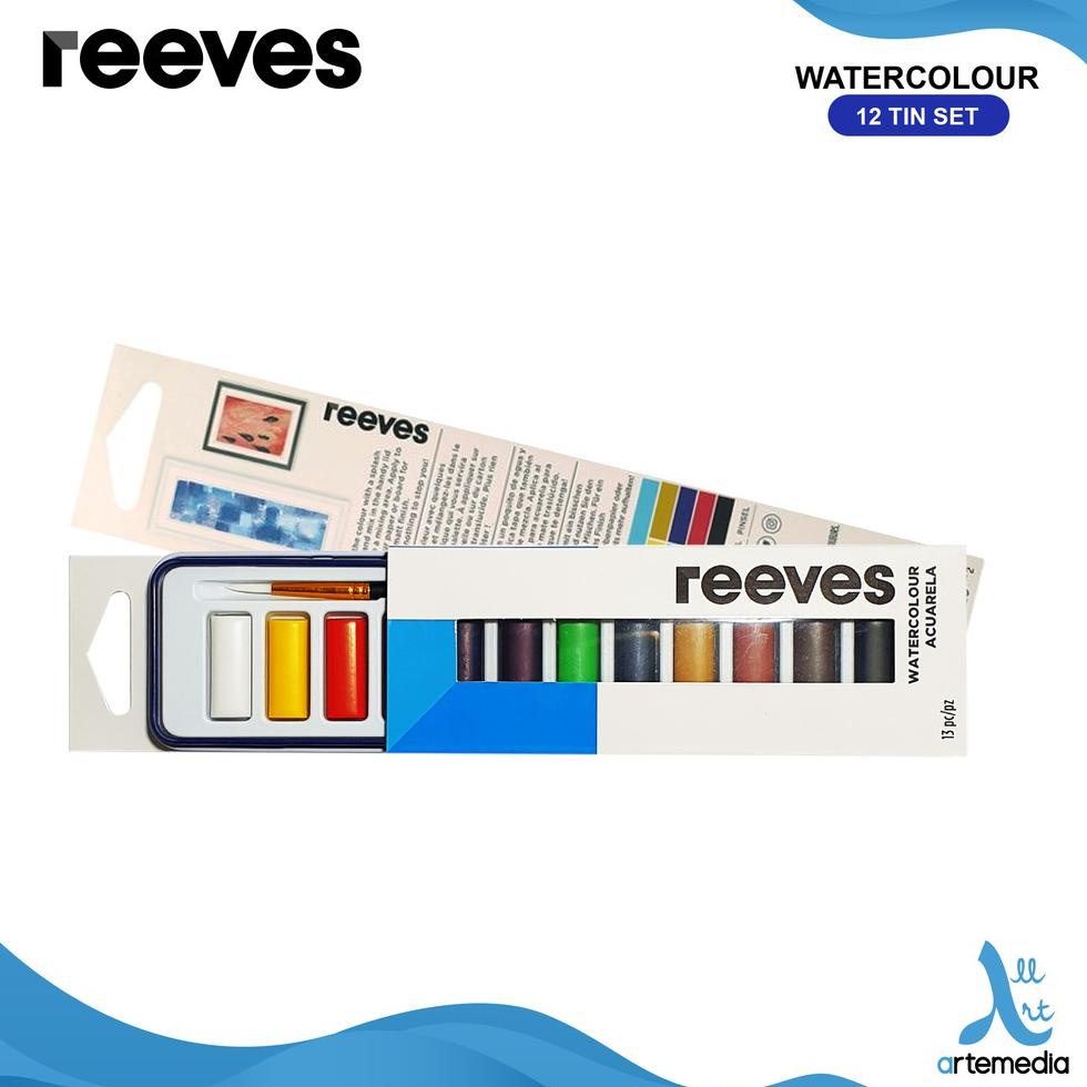 

Harga Diskon Cat Air Reeves Watercolor Set 12 Metal Tin 99L