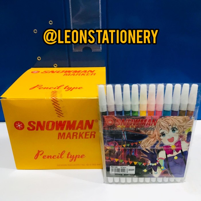 

Terlaris Spidol Snowman Kecil 12 Warna Box Trendi