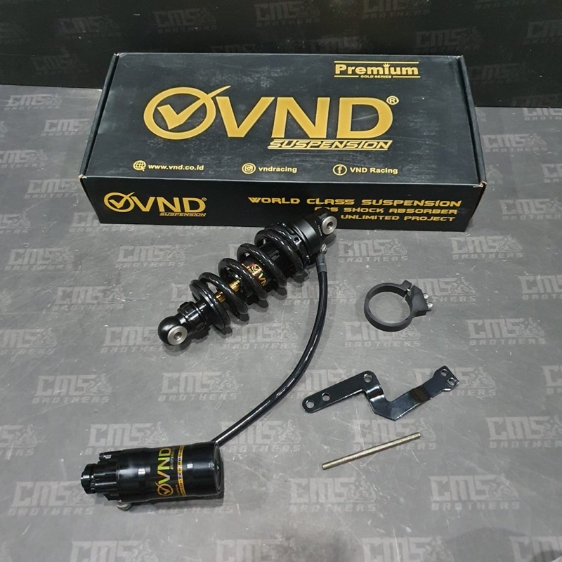 Mono Shock Tabung Pisah VND 230mm AK111 B1 Race Sonic 150R Hitam