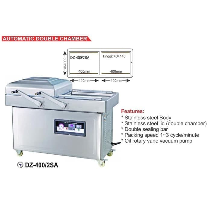 Getra Mesin Penyegel Otomatis DZ-400/2SA - (Double Chamber)