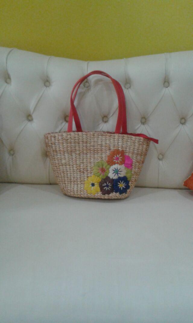 Tas Bakul Sulam Eceng Gondok(pemandangan)