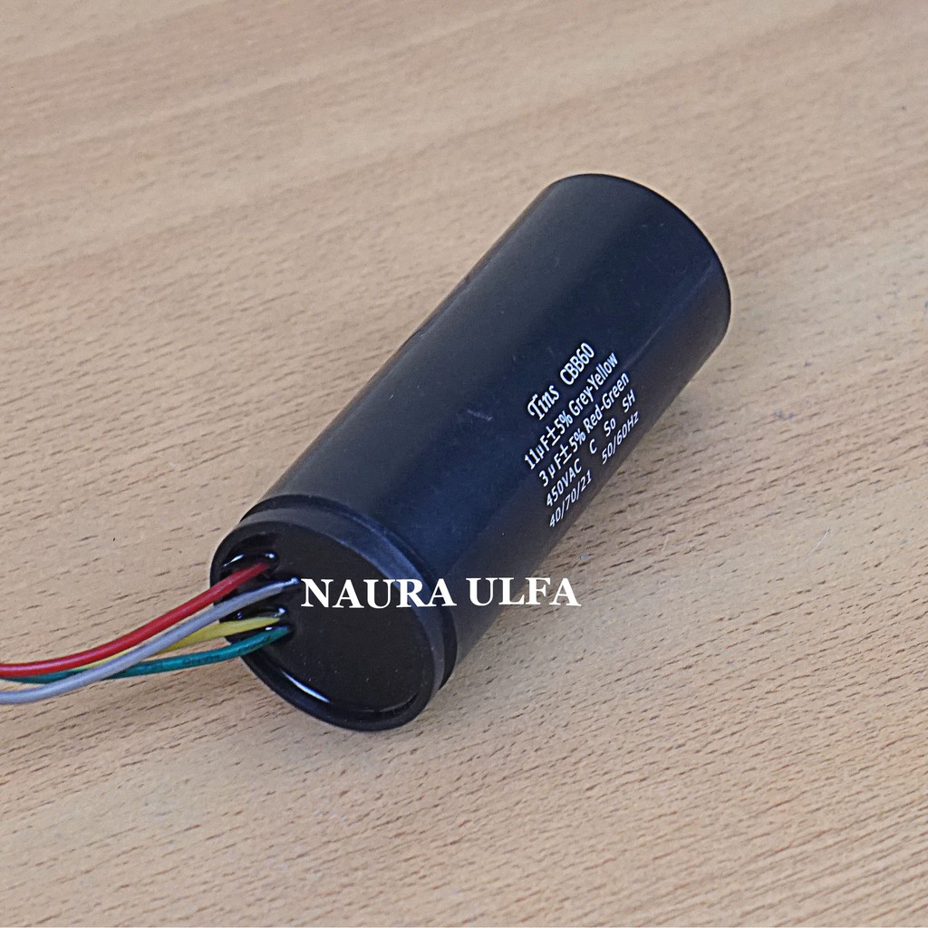 [BAYAR DITEMPAT] KAPASITOR MESIN CUCI 11 - 3 MIKRO CAPASITOR MESIN CUCI SHARP 11 + 3 MICRO