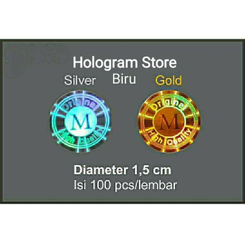

Stiker hologram original M