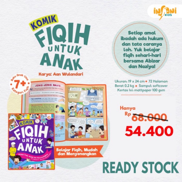 

Dijual Komik Fiqih untuk Anak Insani Kids Besar dan Full Color Diskon