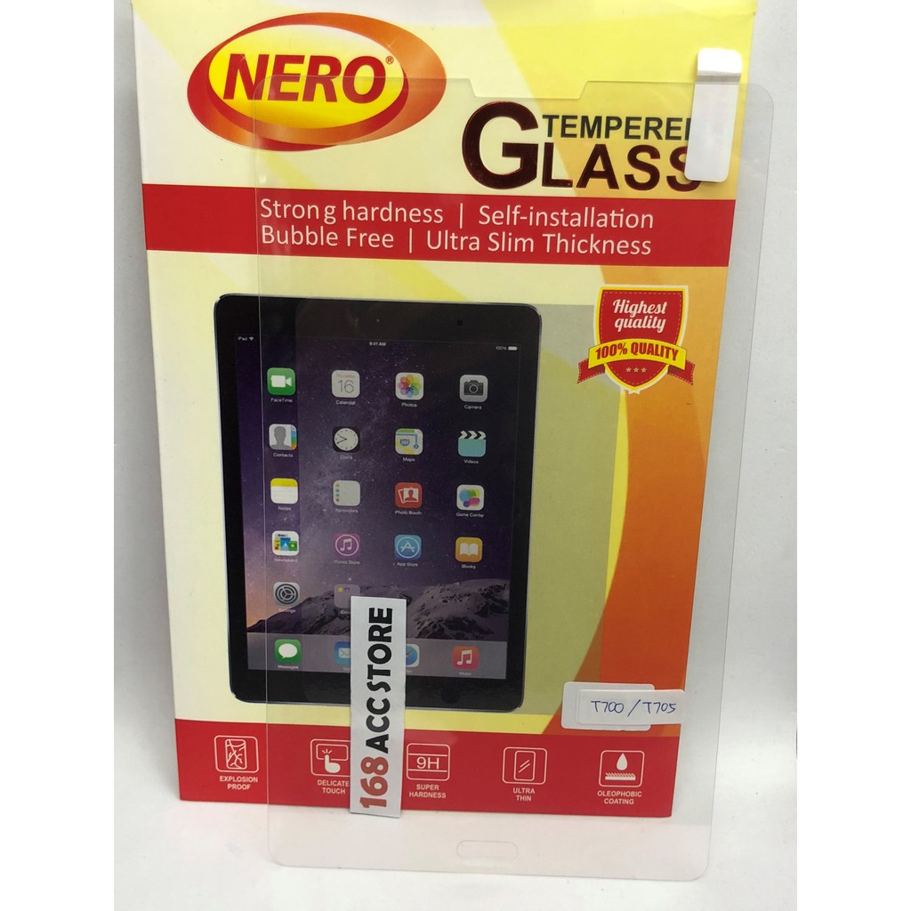 TEMPERED GLASS / ANTI GORES KACA SAMSUNG TAB S 8INC / T700 / T705 NERO