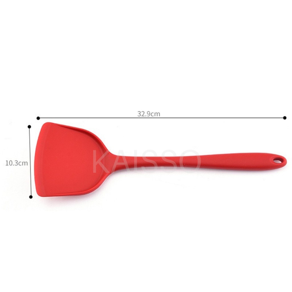 KAISSO - SILICONE SPATULA MASAK ANTI LENGKET TAHAN PANAS SUTIL SODET ALAT DAPUR