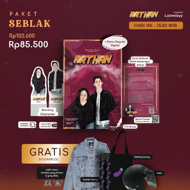[BISA COD] Novel Arthan - Lolimilkyy