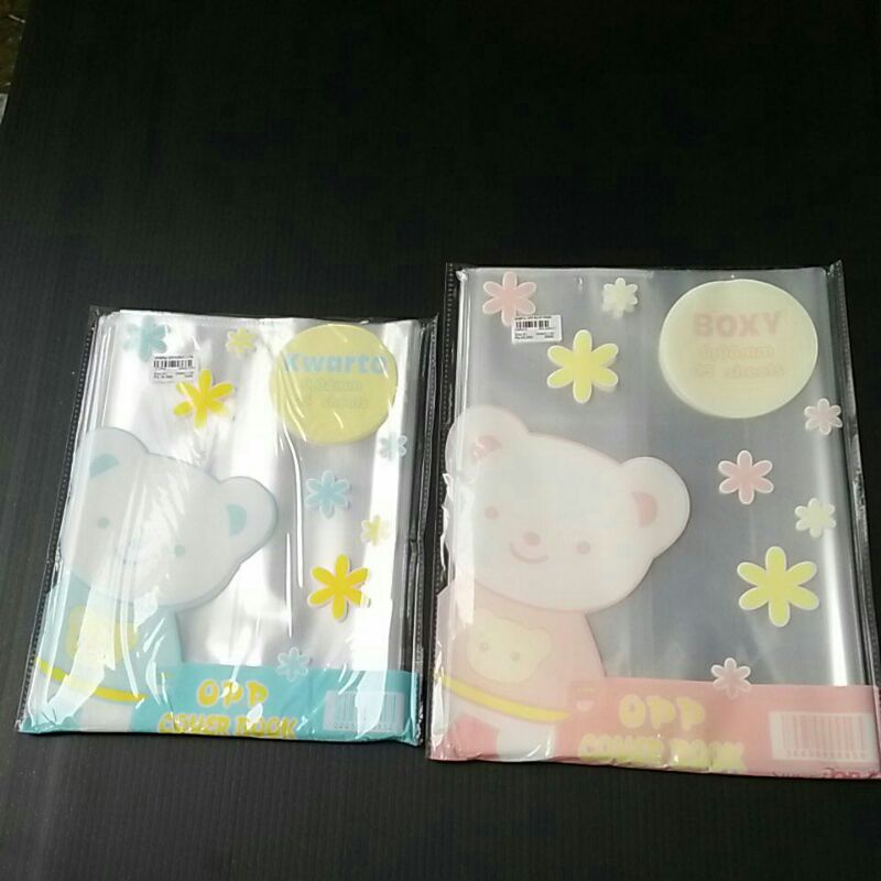 

sampul opp buku ukuran kwarto/boxy isi 25pc