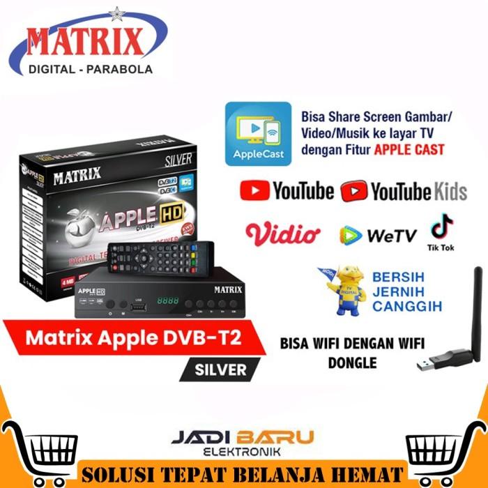 Matrix Apple Silver Set Top Box Dvb T2 Siaran Digital - Silver