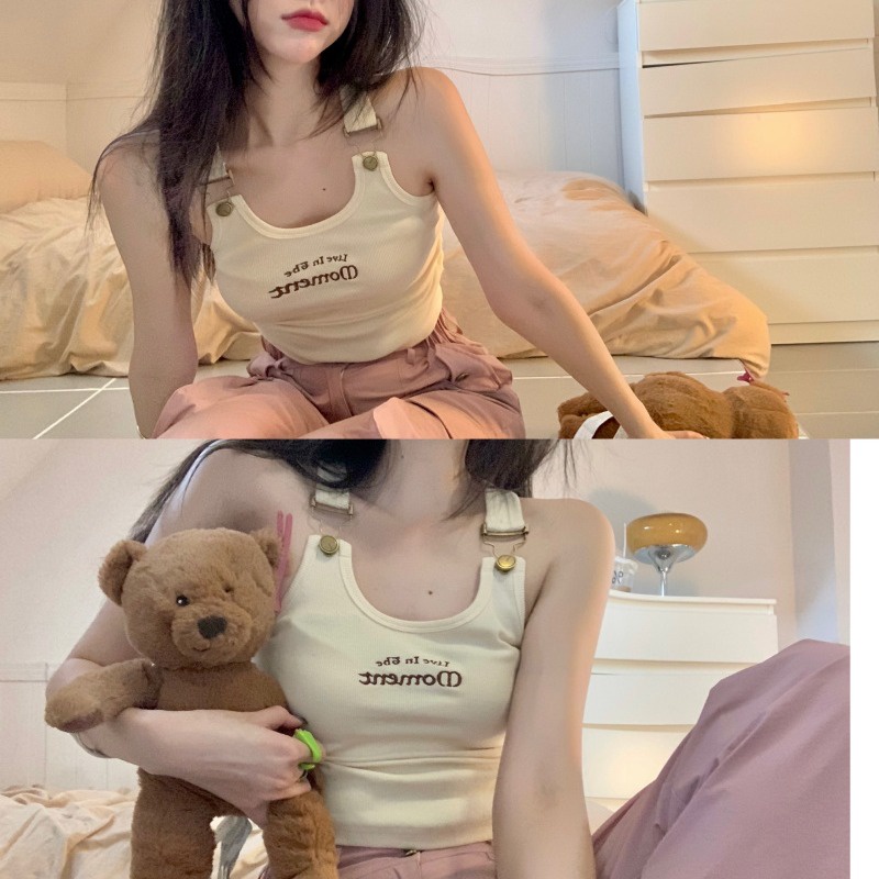 Suhao Longgar Mengepel Pinggang Tinggi Slim Overall Wanita Baru Lebar Kaki Celana Retro Hot Celana Musim Panas Kasual Lurus Celana Panjang