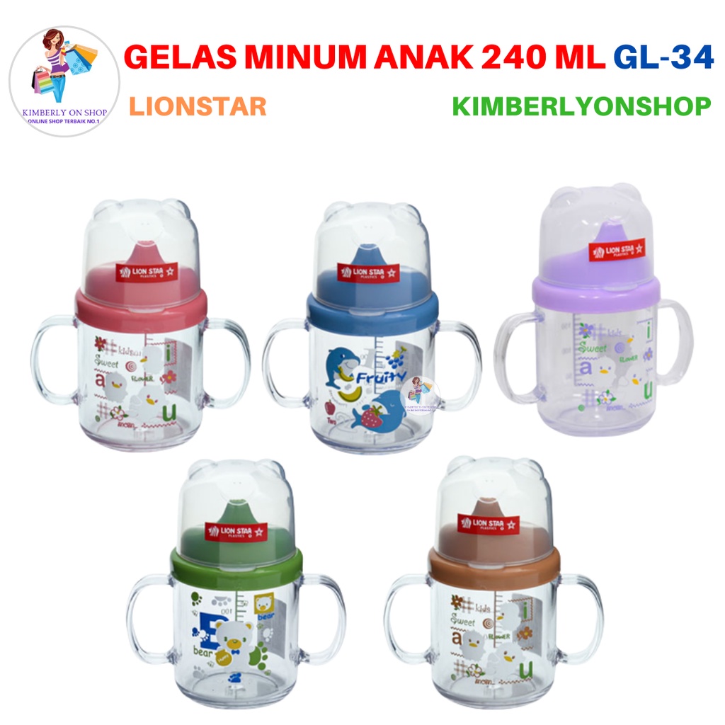 Gelas Susu Anak Tempat Minum Balita GL 34 Junior Mug 240 ml Lion Star