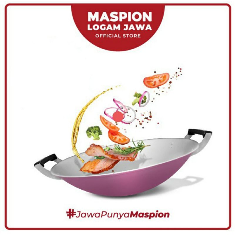 Wajan Maspion Clarita 30cm Penggorengan Maspion 30cm Katel Clarita Wok Maspion Katel Alumunium 30 cm