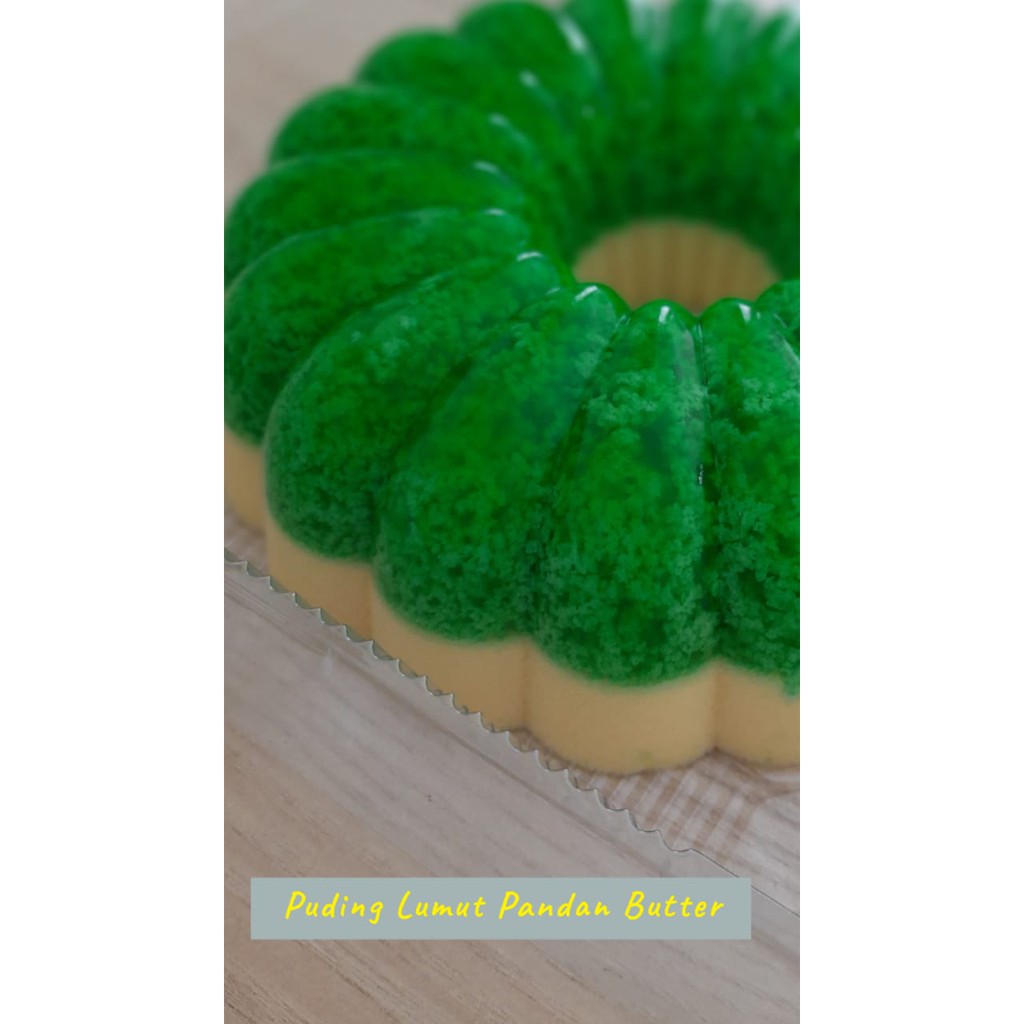 

Puding Lumut Pandan Butter