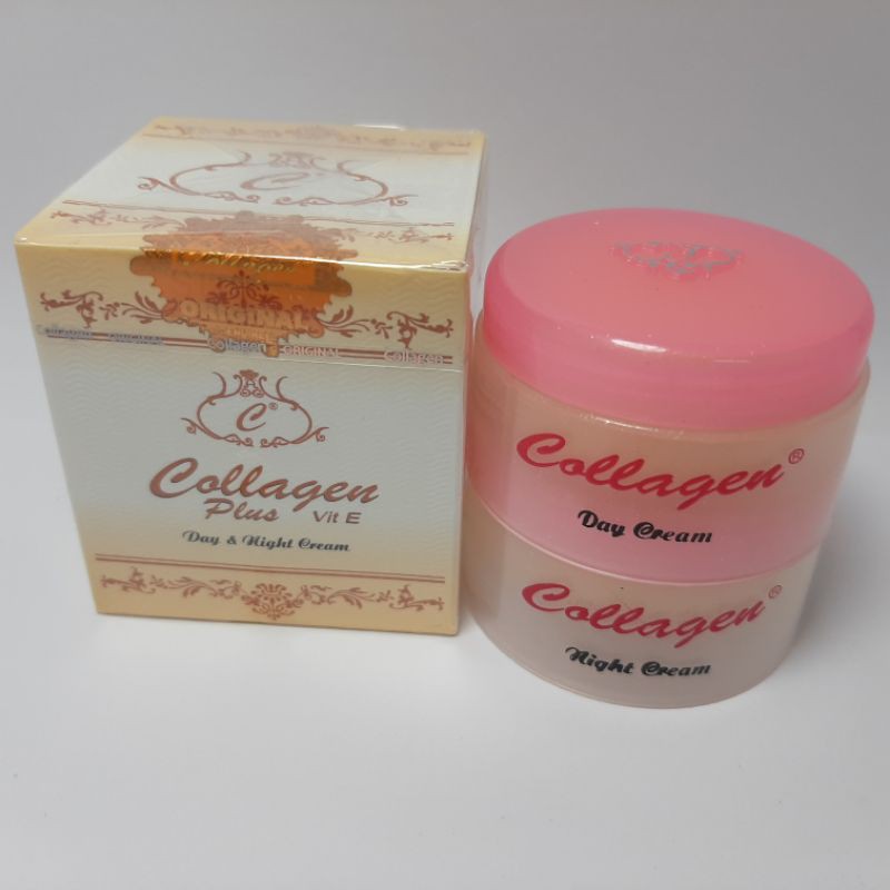 [LUSINAN] CREAM COLLAGEN ORIGINAL SIANG &amp; MALAM HOLO GOLD