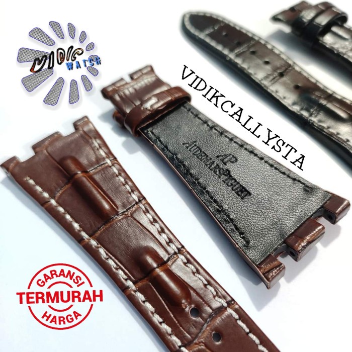 STRAP TALI JAM TANGAN AP ROYAL OAK 28MM 28 MM KULIT GENIUINE LEATHER AP STRAP