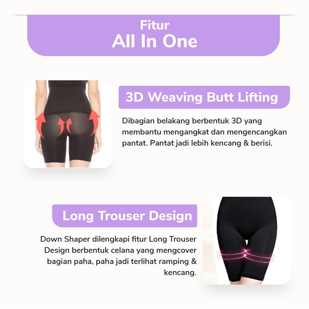 All in One Corset Liefmam (Zaraya) - Korset Kombinasi Untuk Ramping Menyeluruh