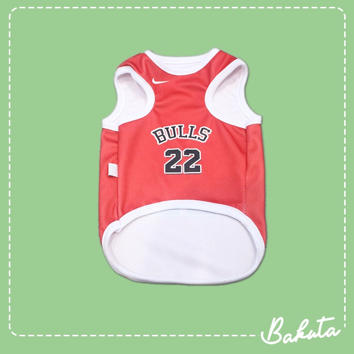 [𝗕𝗜𝗦𝗔 𝗖𝗢𝗦𝗧𝗨𝗠 𝗡𝗔𝗠𝗔] Baju basket untuk Kucing dan anjing Bisa Pilih Team basket Favorit | Jersey Basket Kucing dan Anjing