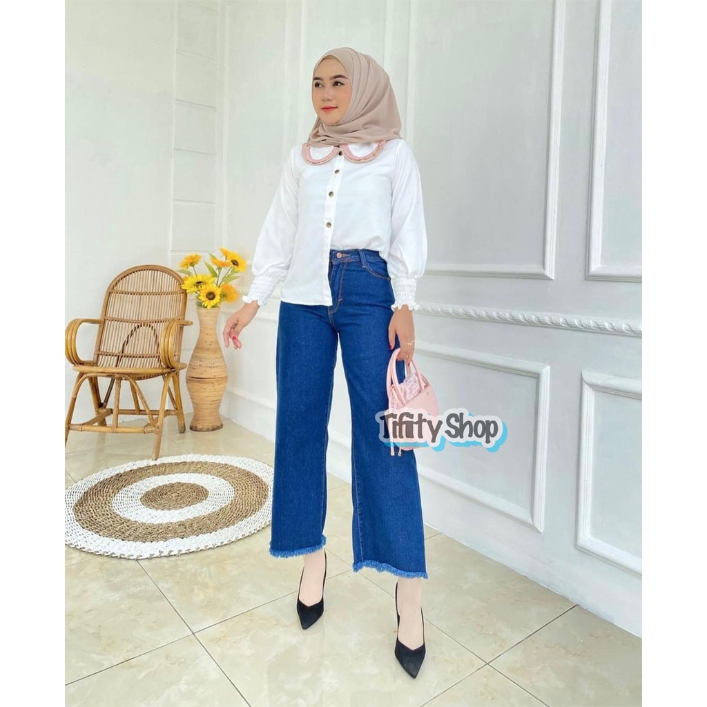 KULOT RAWIS JEANS / BOYFRIEND KIREI - BOYFRIEND SABLON - BOYFRIEND WANITA - JEANS WANITA