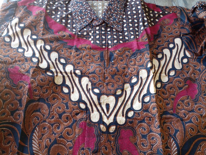 Size M L Xl Xxl Bswart Batik Hrb026 Kenongo Hem Batik Monochrome Akar Coklat Kemeja Batik Pria