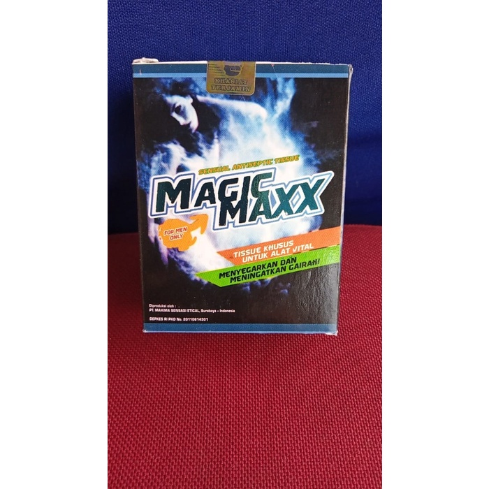 NEW MAGIC MAXX Original (1 BOX TISU isi 8 sachet) Tisu MAGIC (TAHAN LAMA)