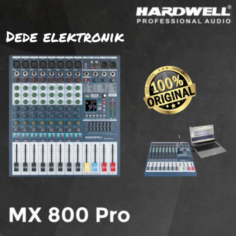mixer Hardwell Mx 800 pro original || Mixer Audio HARDWELL 8 chanel