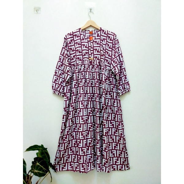 MIDI DRESS RAYON/MIDI DRESS WANITA TERBARU/MIDI DRESS VIRAL/JUMBO/KEKINIAN/BAHAN JATUH/ADEM/COD/VIRAL/TUNIK/GAMIS WANITA