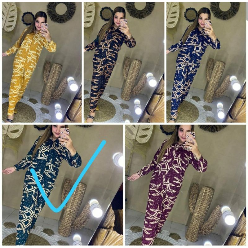 setelan pajamas rayon