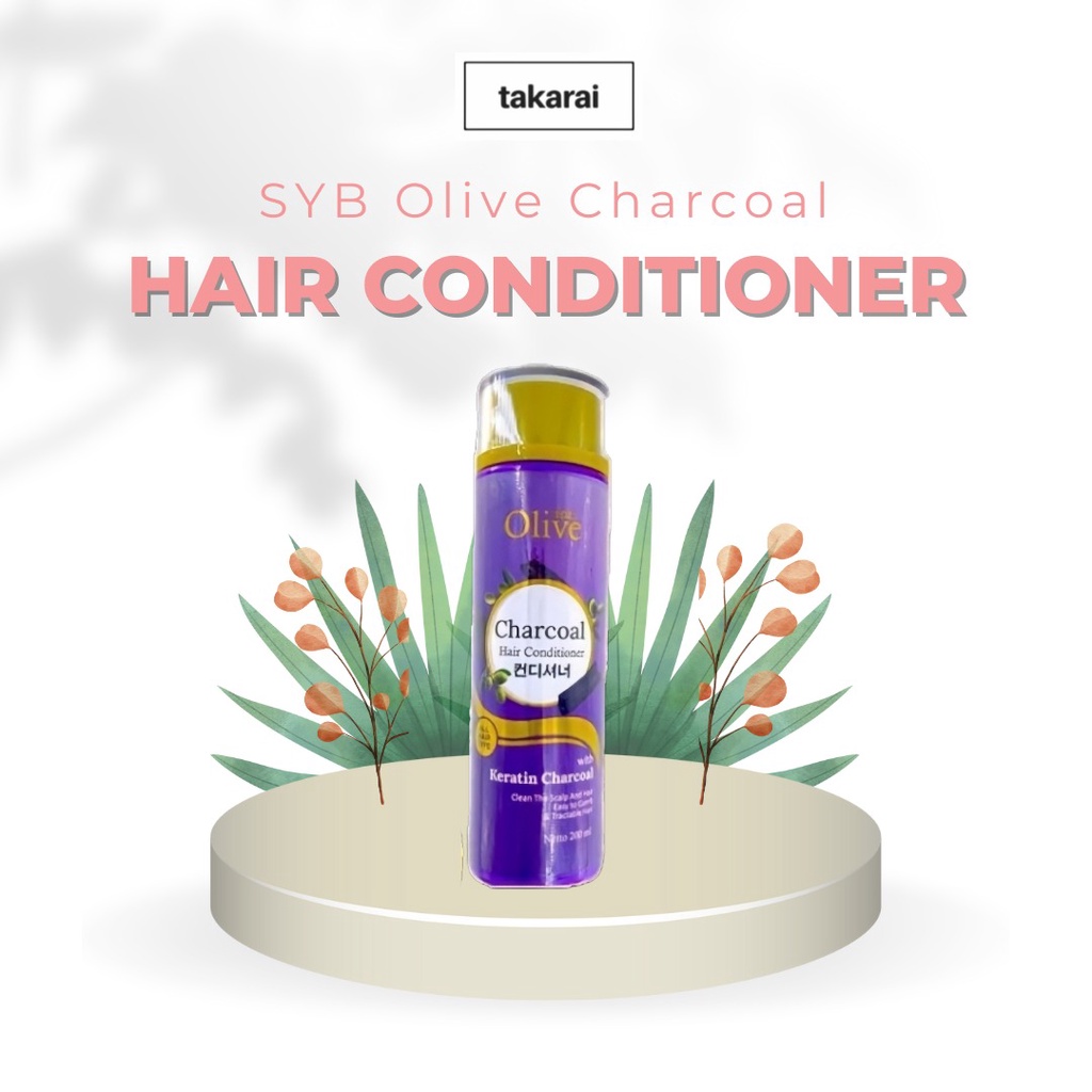 [COD] SYB Olive Charcoal Hair Conditioner Merawat Kelembaban Rambut &amp; Perlindungan Ekstra Warna Rambut