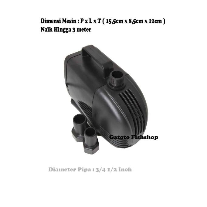 POMPA AIR AQUARIUM KOLAM HIKARI HK 105 NAIK 3 METER