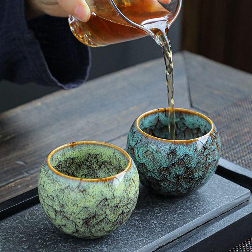 [Elegan] Cangkir Teh Chinese Kung Fu Keramik Peralatan Makan Arab Espresso Mug Air Tea Service Water Cup