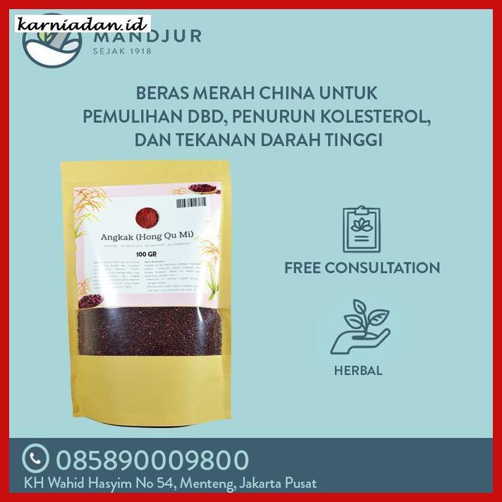 

lanoisidartdrink- angkak (hong qu mi) - beras merah china untuk demam berdarah / anemia - 100 gram