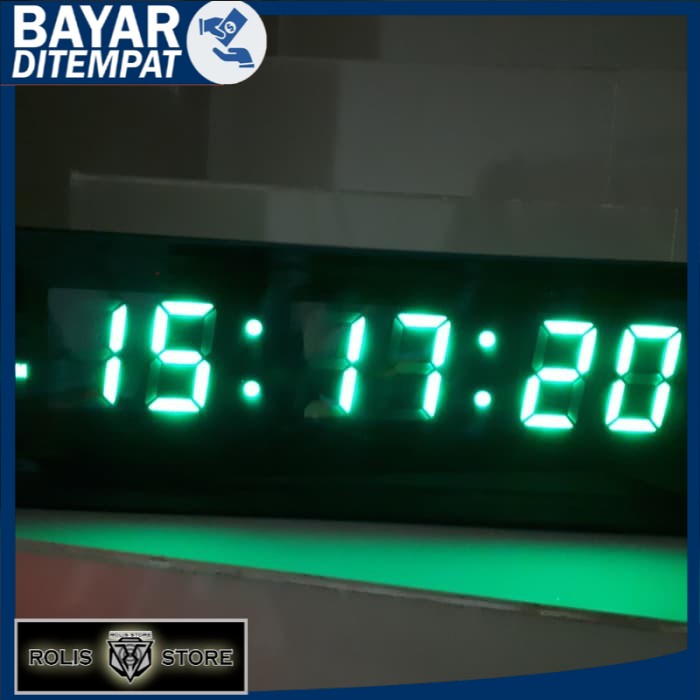 Jam Digital 3613 Led Hijau atau Led Biru - Hijau