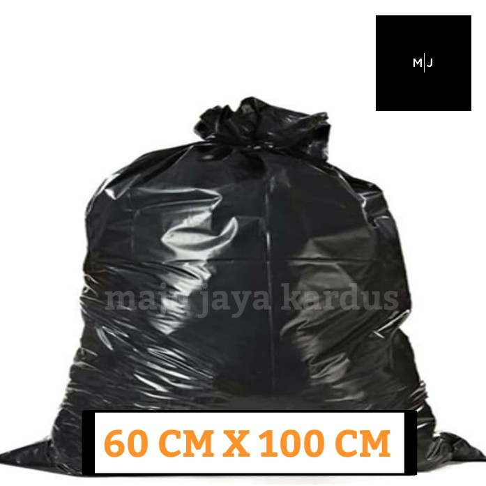 Plastik Kantong Kresek Sampah Besar Jumbo Hitam Ukuran 60x100 Cm Shopee Indonesia 9370