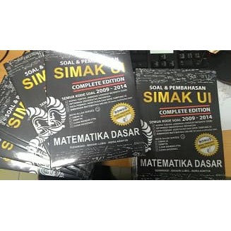 Dijual Buku Soal dan Pembahasan SIMAK UI Matematika Dasar Complete Edition Flash Sale