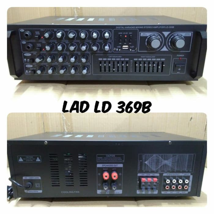 Power Amplifier Karaoke LAD LD-369B bluetooth usb equaliser