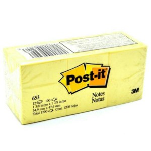 

POST IT atau stick MEMO 653 merek 3M