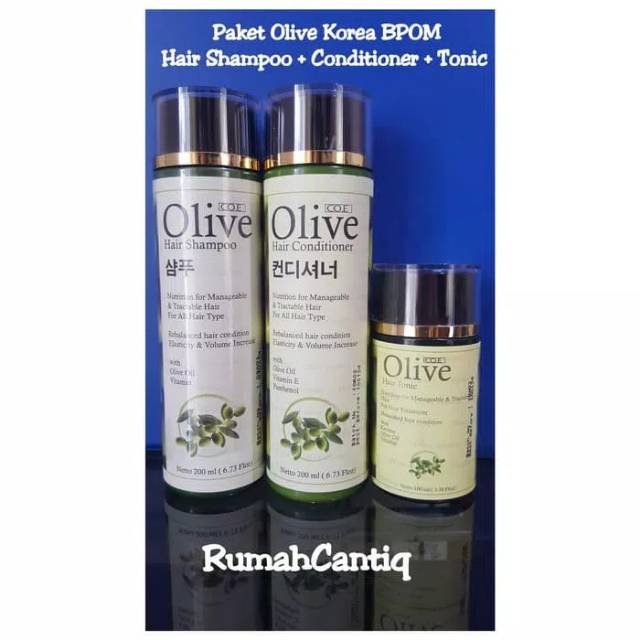 PAKET OLIVE HAIR SHAMPOO + CONDITIONER + TONIC BPOM