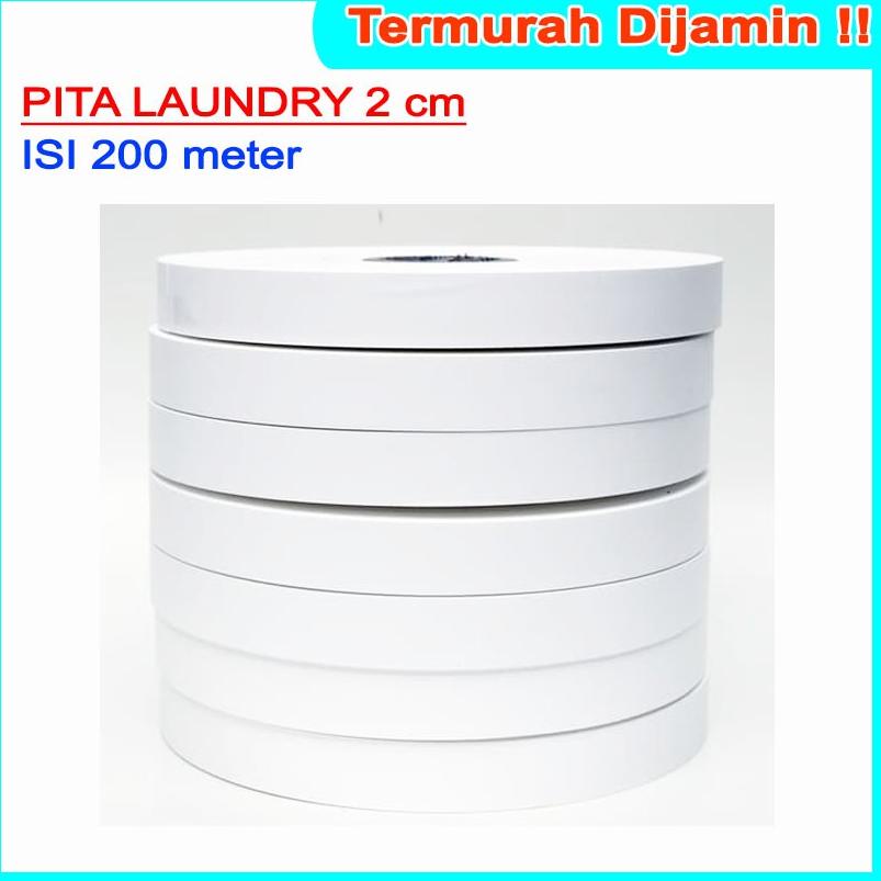 

[PROMO I0E62] PITA LAUNDRY TAFFETA LABEL PENANDA ROLL KAIN KERTAS 20 mm 2 cm 200 meter Murah Banget